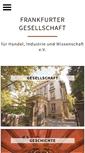 Mobile Screenshot of frankfurter-gesellschaft.de